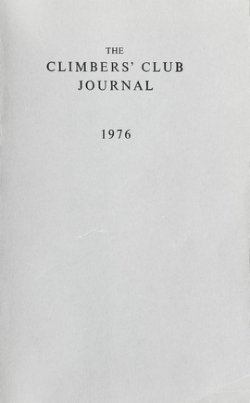 Climbers' Club 1976 Journal cover